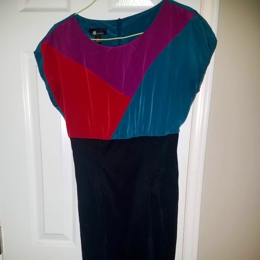 Color Block Pencil Dress